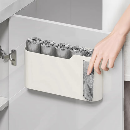 Punch-Free Wall-Mounted Storage Box (White)