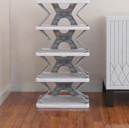 5 Tier Collapsible Shoes Stand-Grey