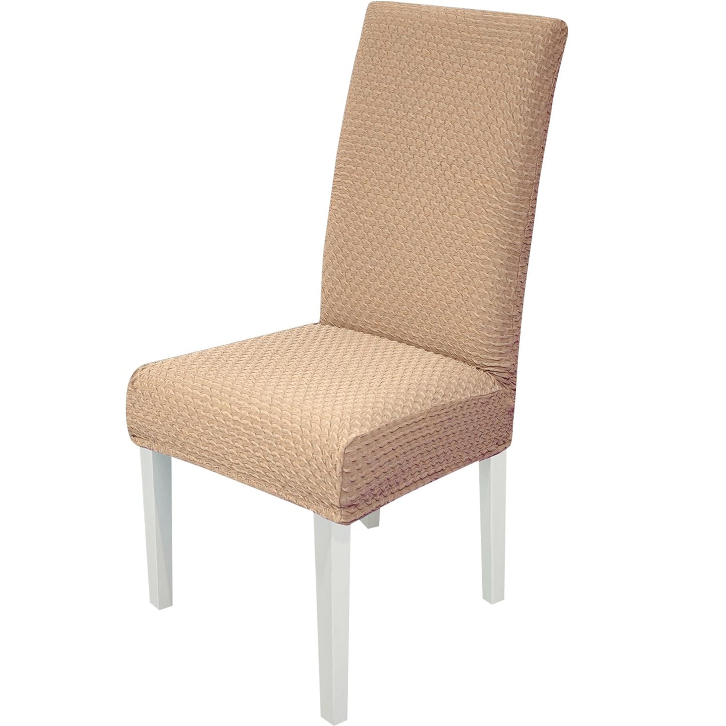 Stretchy Universal Jacquard Chair Cover-Beige