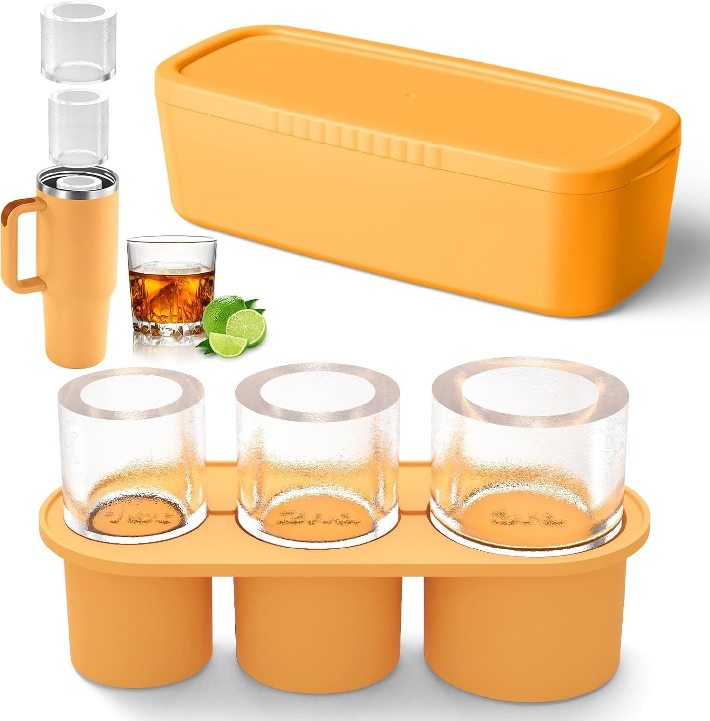 3 Sizes Silicone Ice Cube Molds