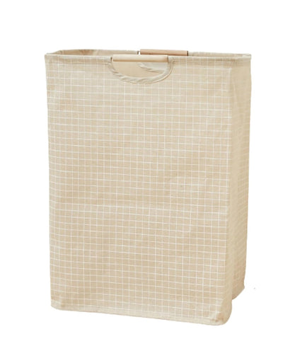 52 Litre Linen Cotton Collapsible Laundry Basket