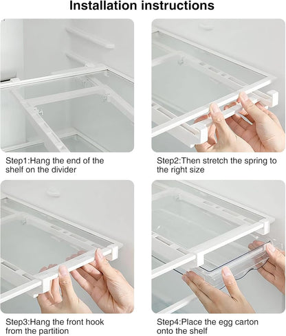 Egg Drawer for Refrigerator 18 Egg Holder (Transparent)