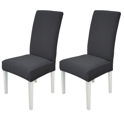 Stretchy Universal Jacquard Chair Cover-Charcoal