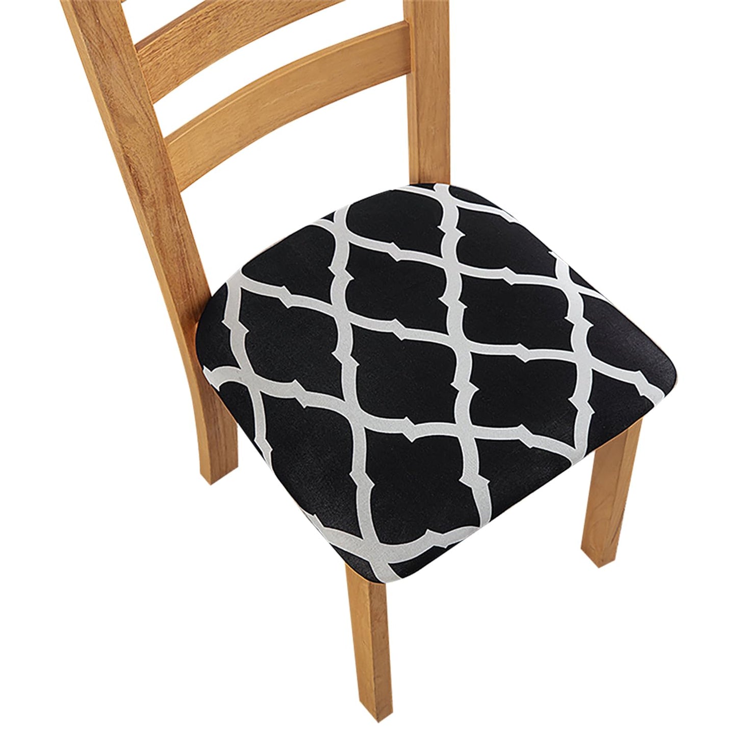 Chair Seat Covers Stretch Chair Covers (Black Diamond)