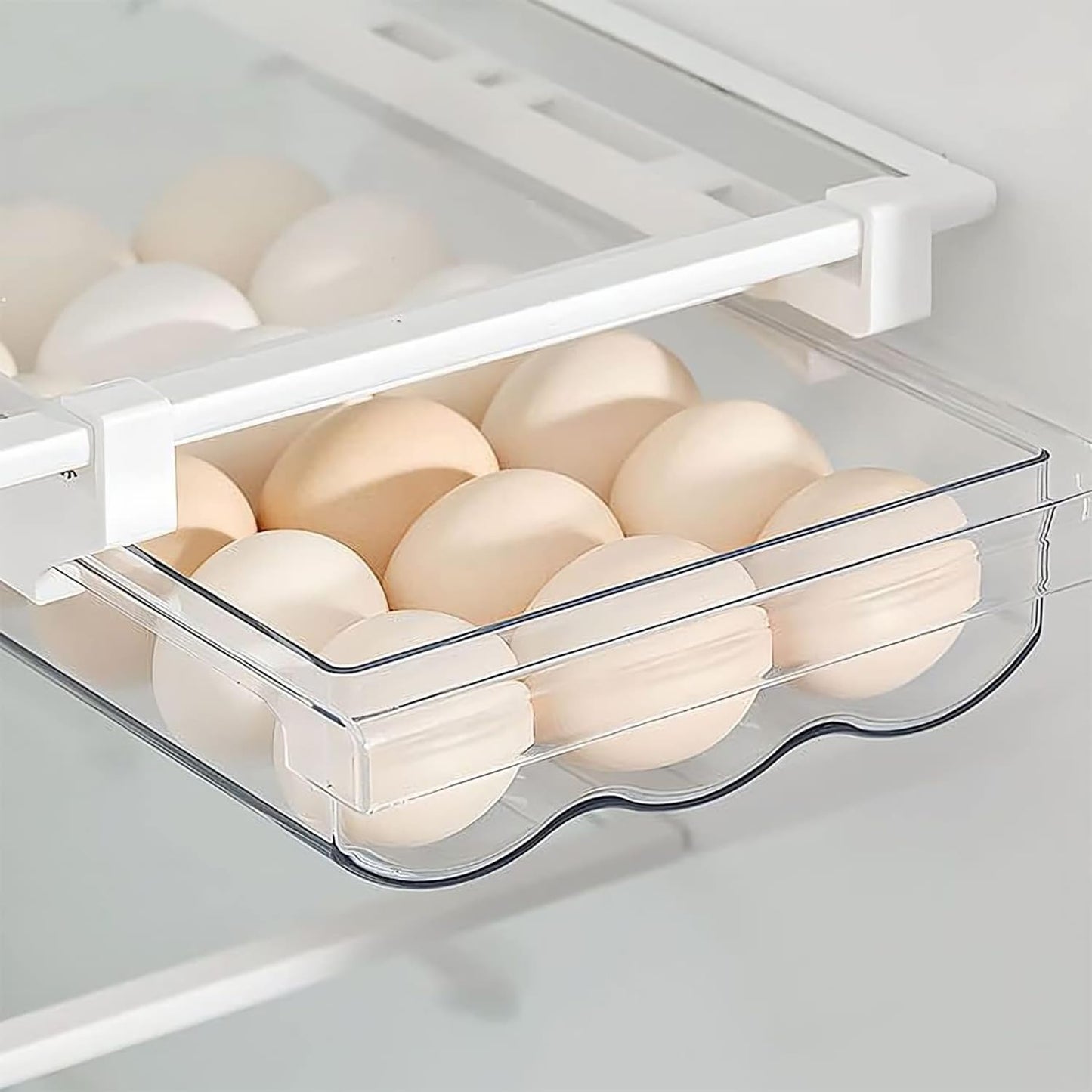 Egg Drawer for Refrigerator 18 Egg Holder (Transparent)