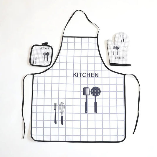 Kitchen Oven Mitts Glove Potholder Apron