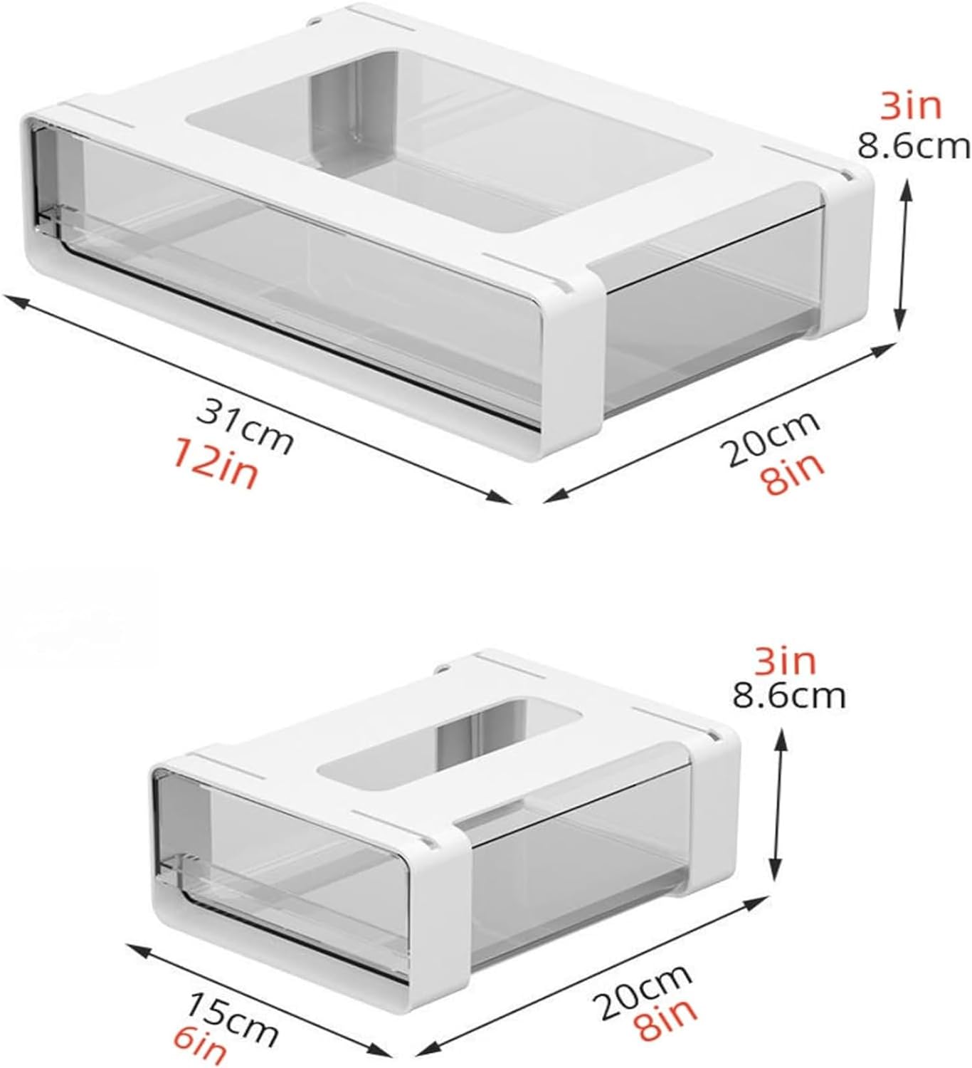 Under Desk Drawer Storage Box