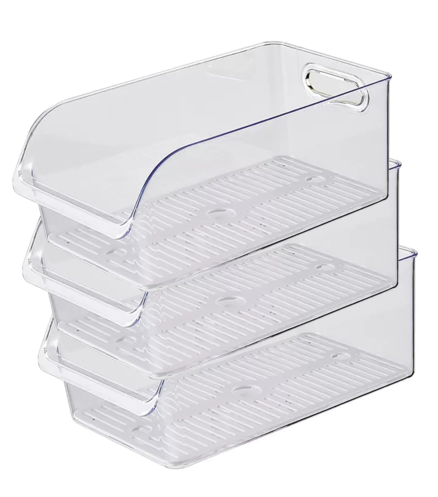 Refrigerator Drawer Transparent High Capacity Organization (Transparent)