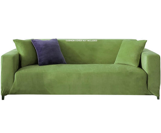 Velvet Sofa Cover -Velvet Pear Green