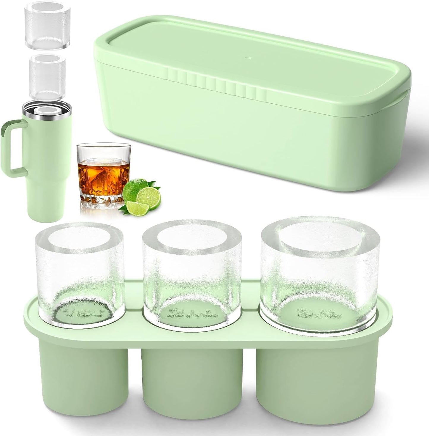 3 Sizes Silicone Ice Cube Molds