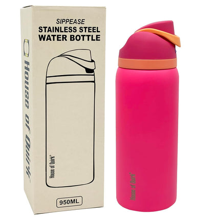 Sipp ease Insulated Stainless Steel Water Bottle with Straw (950 ML)