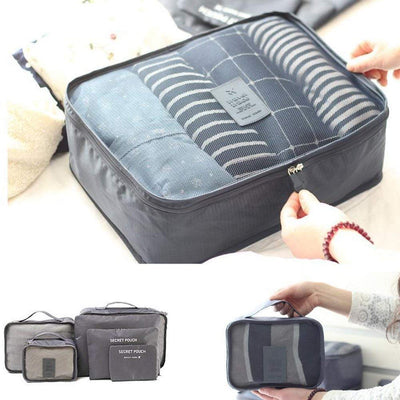 Travel Storage Bag Secret Pouch Organizer Bag (6Pcs/1Set)