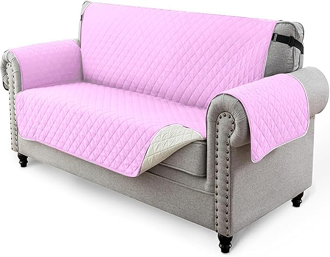 Reversible Sofa/Couch Covers 280 GSM (PINK/BEIGE)