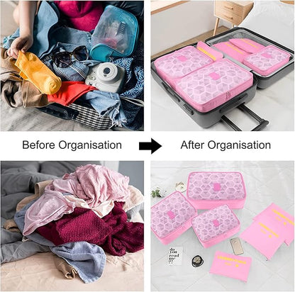 Travel Storage Bag Luggage Case Organizer Bag (6Pcs/1Set)