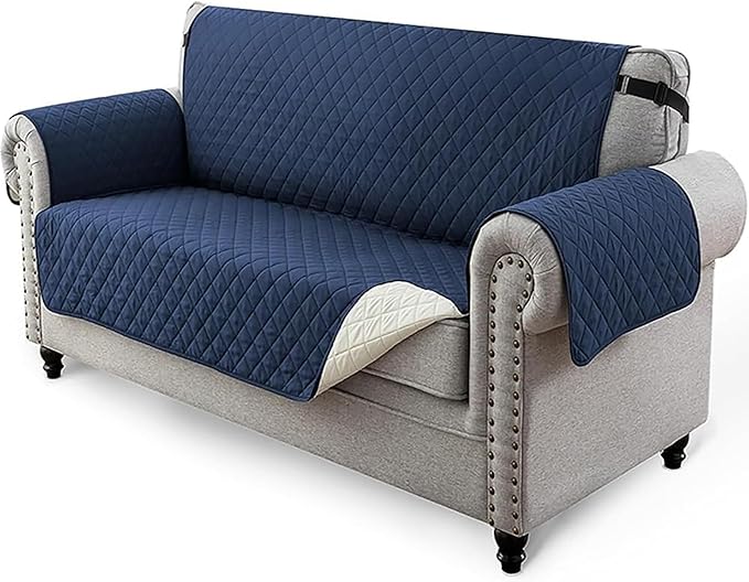 Reversible Sofa/Couch Covers 280 GSM (NAVY/IVORY)