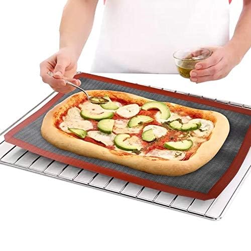 Silicone Baking Mat Non-Stick, Set of 2 Half Sheet Heat Resistant ((15.7" x 11.8" Black))