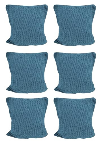 Polar Fleece Fabric Cushion Cover With Zipper (45 x 45 cm) (Teal)