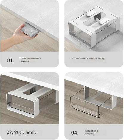 Under Desk Drawer Storage Box