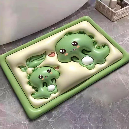 3D Shaped Bath Mat Absorbent Bath Mat Non-Slip