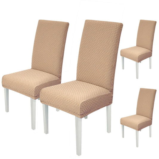 Stretchy Universal Jacquard Chair Cover-Beige