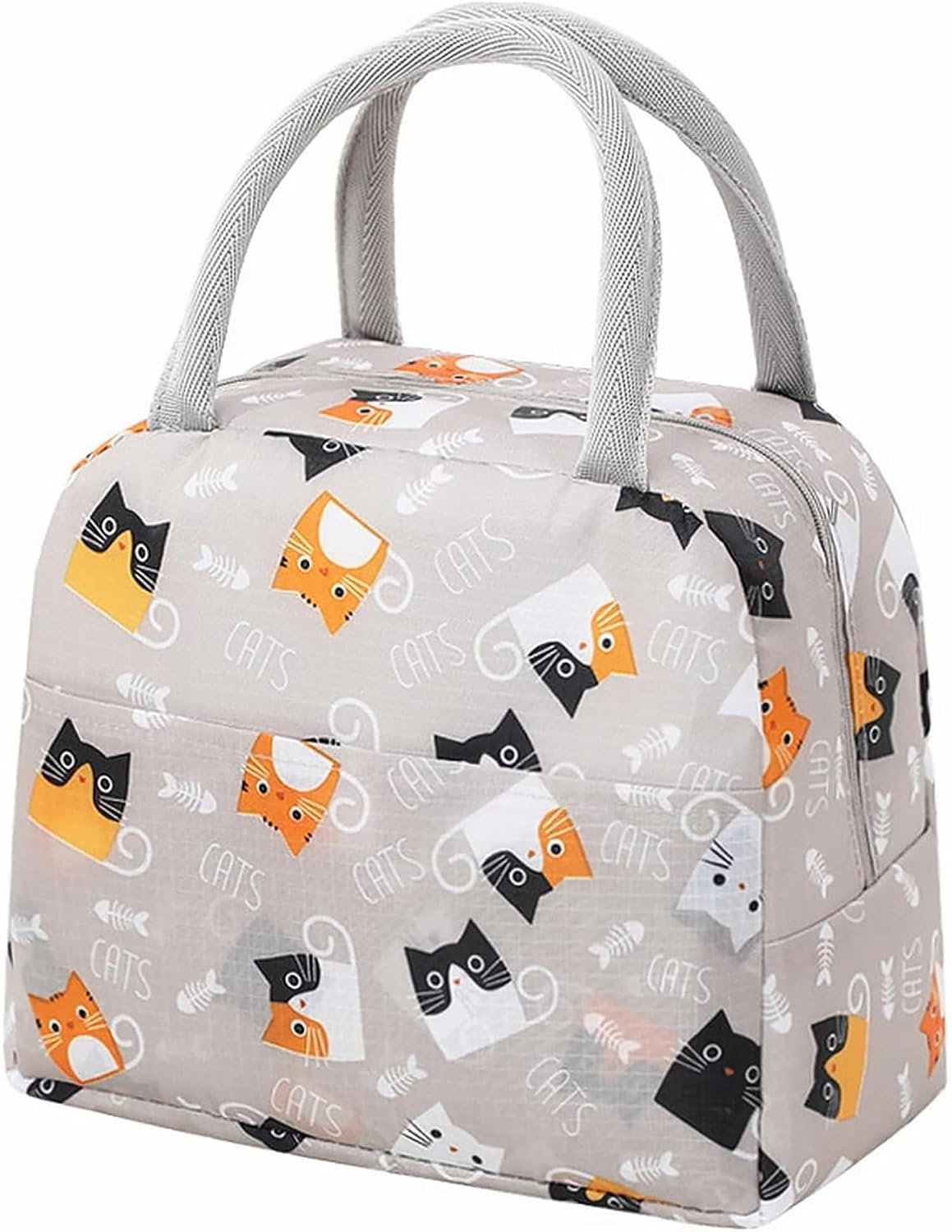 Cat Printed Insulated Reusable Lunch Bag(Bubu Cat)