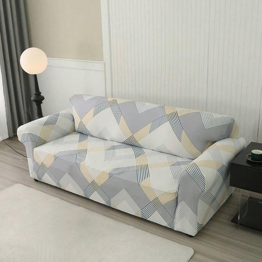 Universal Sofa Couch Cover 140 GSM Sofa Slipcover (Yellow Curve)