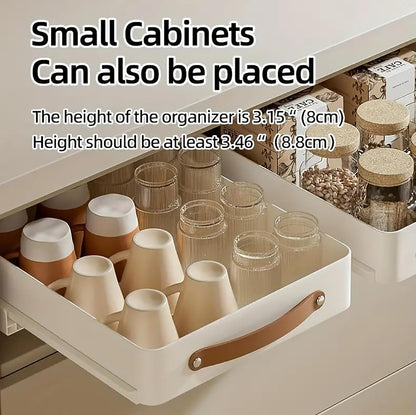 Pull Out Cabinet Organizer, Expandable Slide out Drawers for Kitchen Cabinets