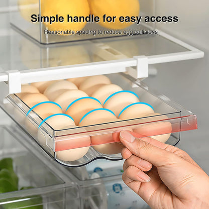 Egg Drawer for Refrigerator 18 Egg Holder (Transparent)