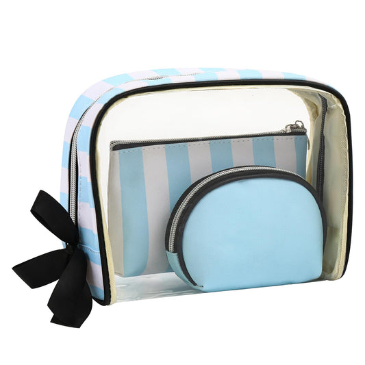 Set of 3 Makeup Bag for Women Portable Toiletry Bag