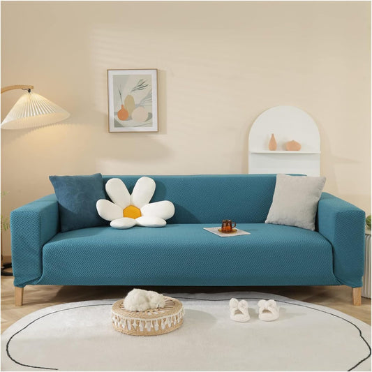 Universal Fleece Sofa Slipcover(Teal)