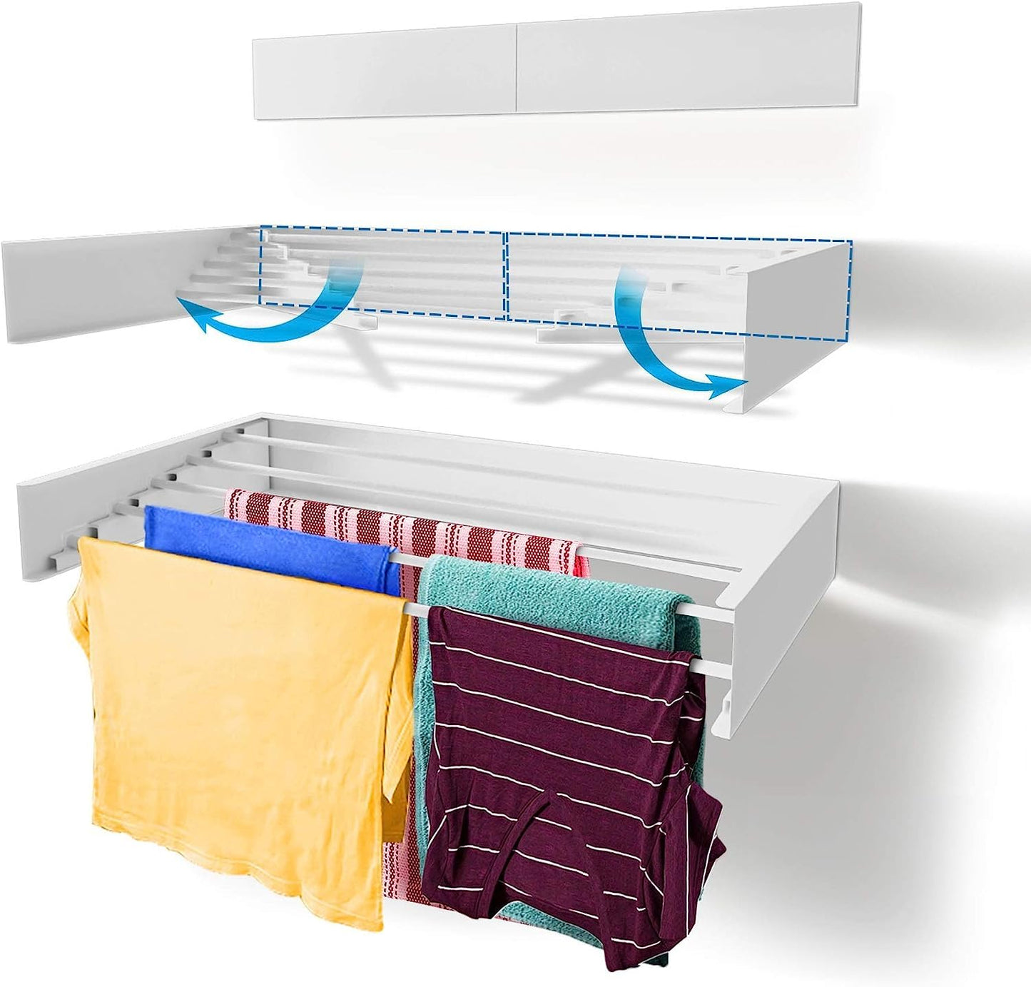 Wall Mounted Laundry Drying Rack-80CM