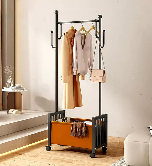 Rolling Metal Garment Rack 6 Side-60cm