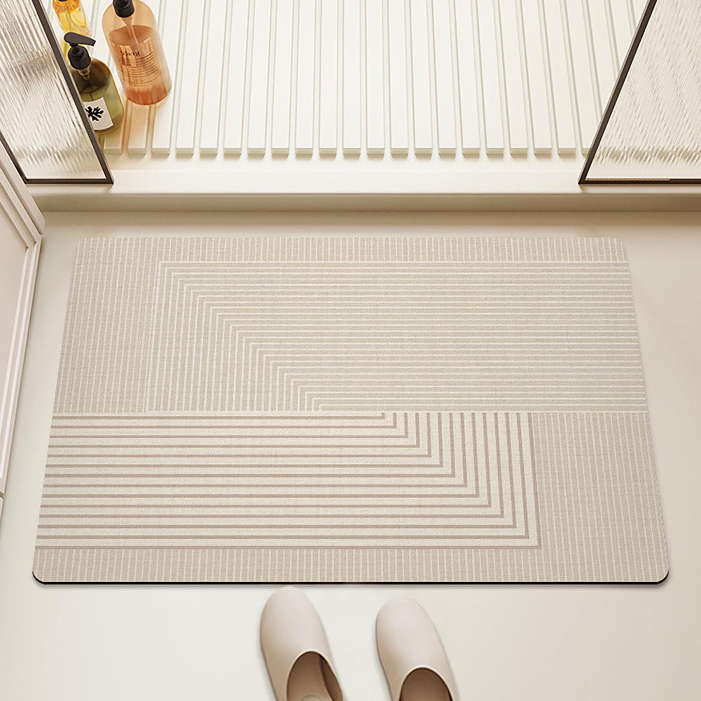 Bath Rug Mat Rubber Non-Slip Quick Dry Absorbent