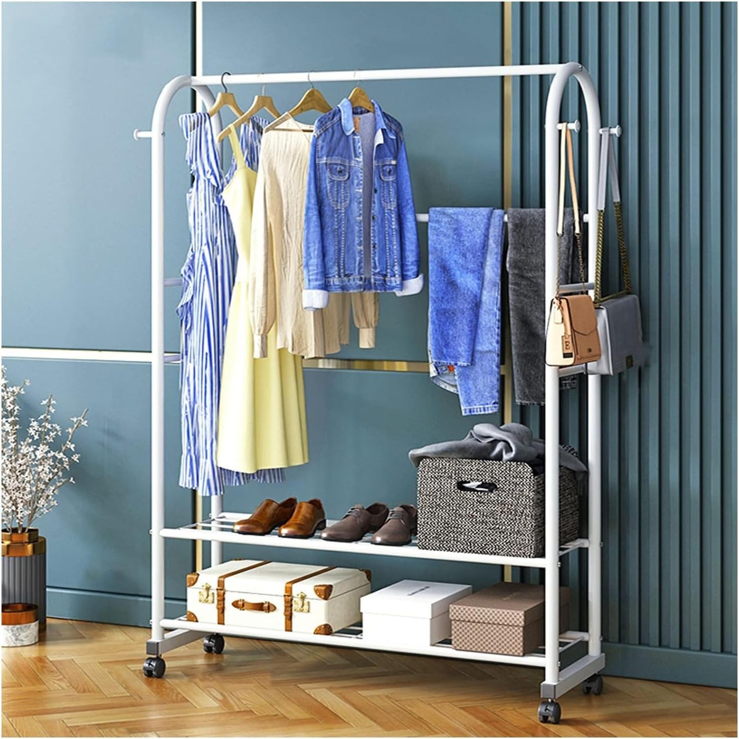 Garment Coat Rack with Wheels