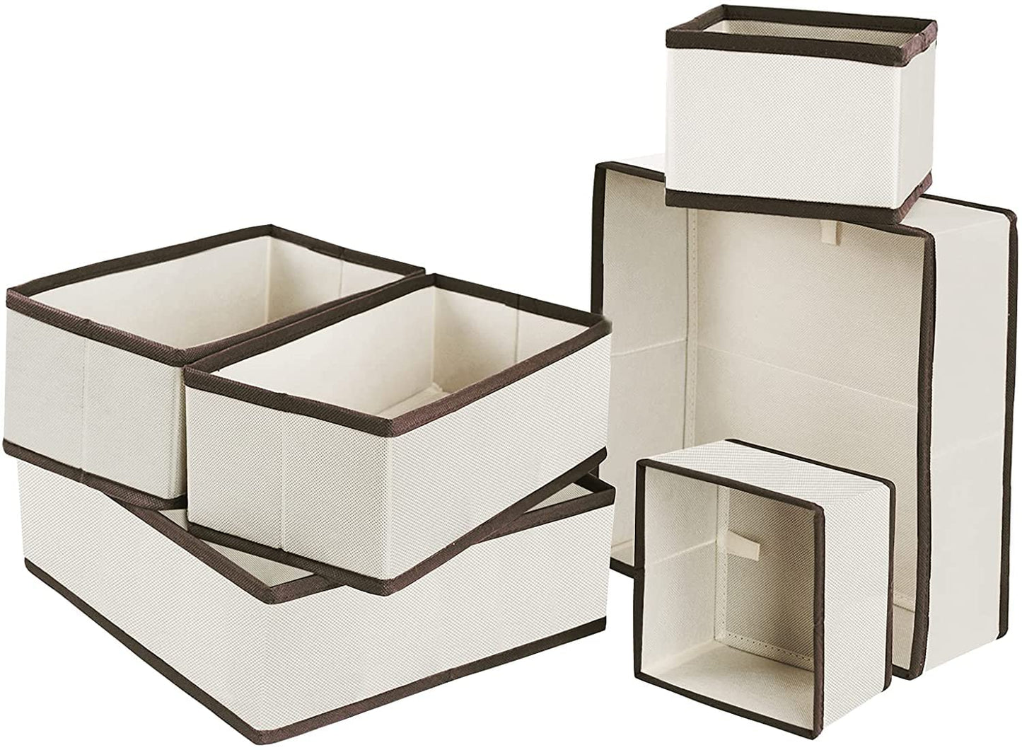 Foldable Cloth Storage Box Drawer Organizer Containers Set of 8