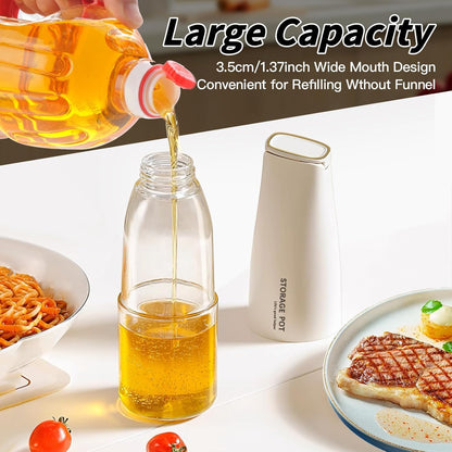 Auto Flip Olive Oil Dispenser Bottle for Kitchen – 500ml