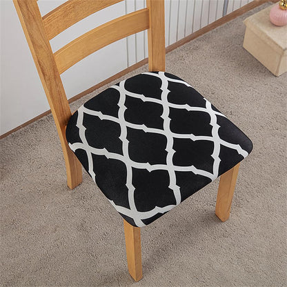 Chair Seat Covers Stretch Chair Covers (Black Diamond)