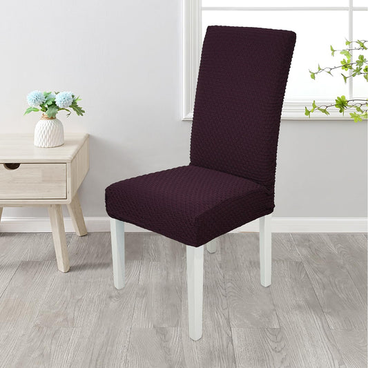 Stretchy Universal Jacquard Chair Cover-Wine