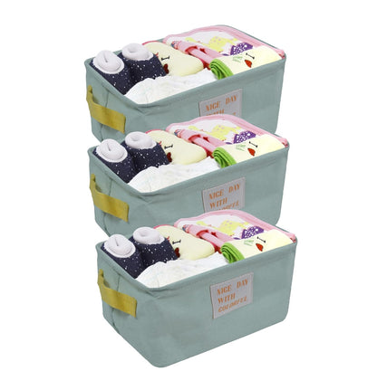 Stylish Storage Basket Cotton and Linen Fabric Mini Storage Cubes