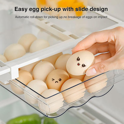 Egg Drawer for Refrigerator 18 Egg Holder (Transparent)