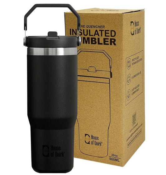 Stainless Steel Double Vacuum Insulated Tumbler with Lid and Straw 900ML