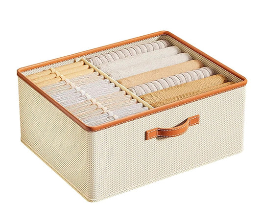 Folding Storage Box Organiser- Beige