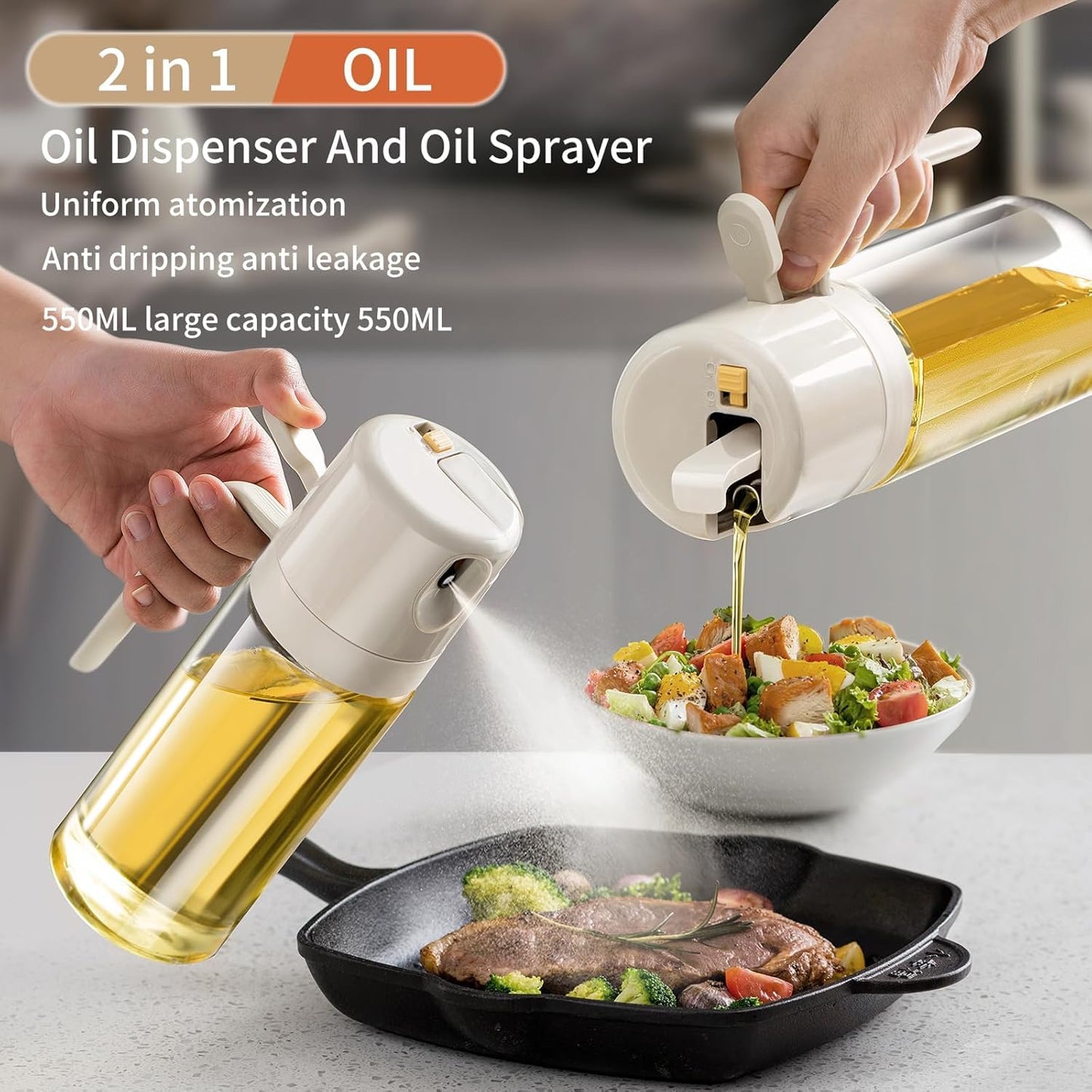 Olive Oil Sprayer Bottle-550ml