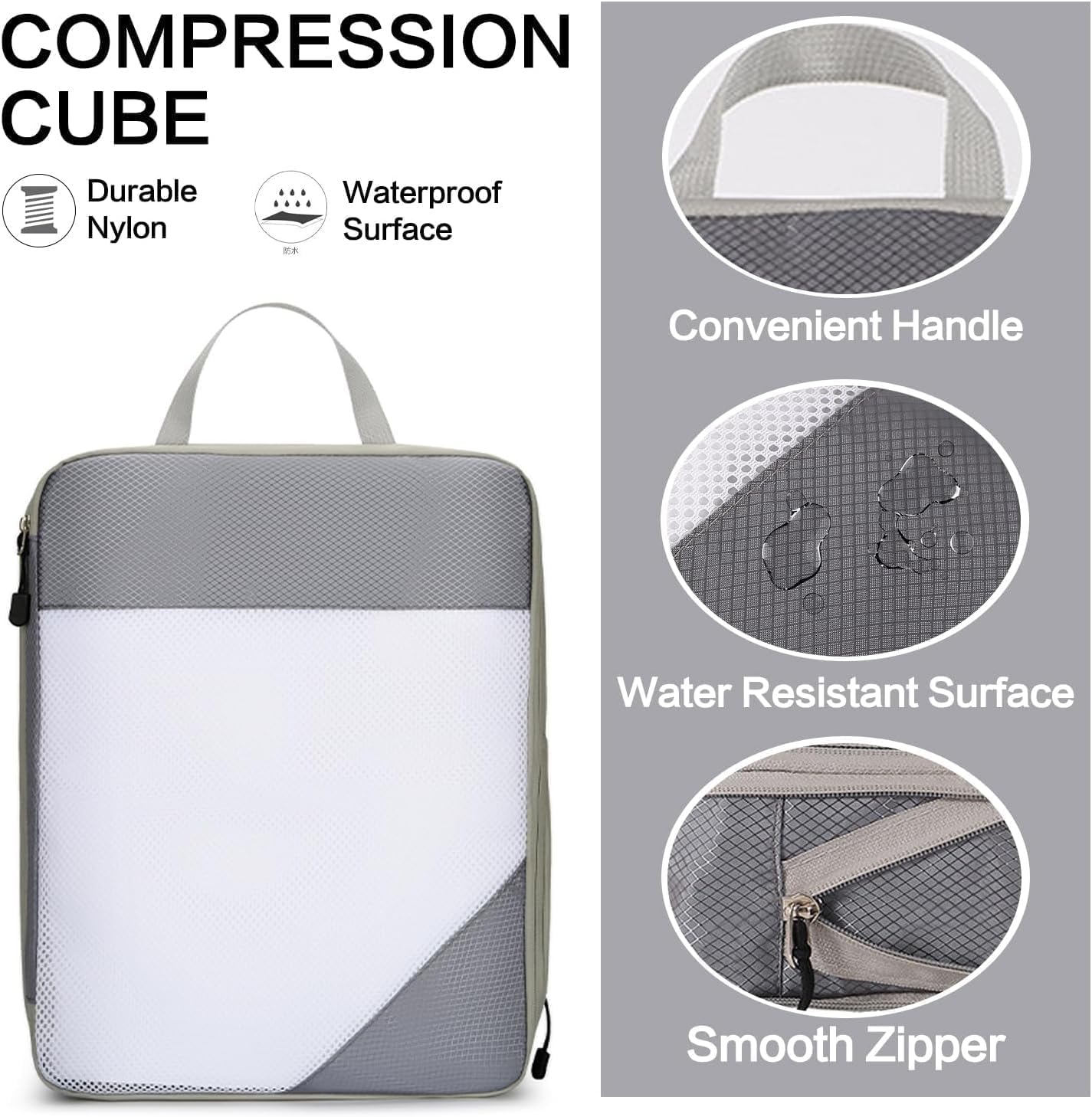 Compression Packing Cubes for Travel Set of 4