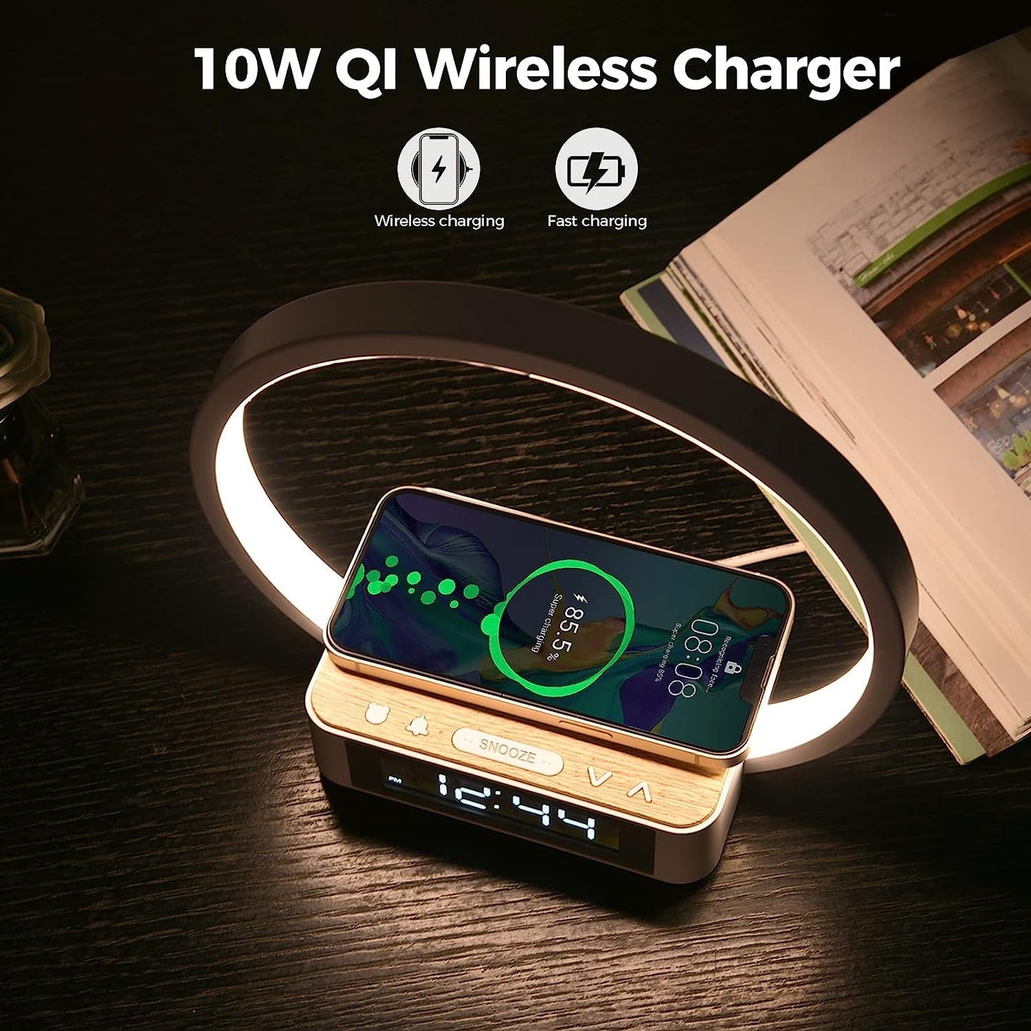 Bedside Lamp QI Wireless Charger