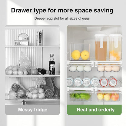 Egg Drawer for Refrigerator 18 Egg Holder (Transparent)