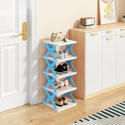 5 Tier Collapsible Shoes Stand-Grey