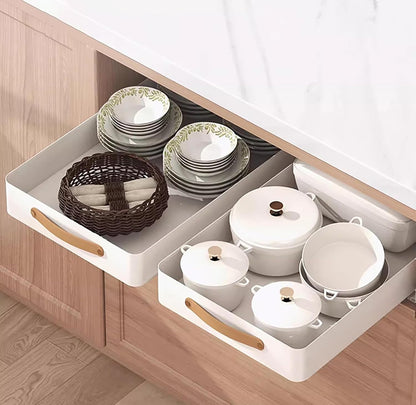 Pull Out Cabinet Organizer, Expandable Slide out Drawers for Kitchen Cabinets