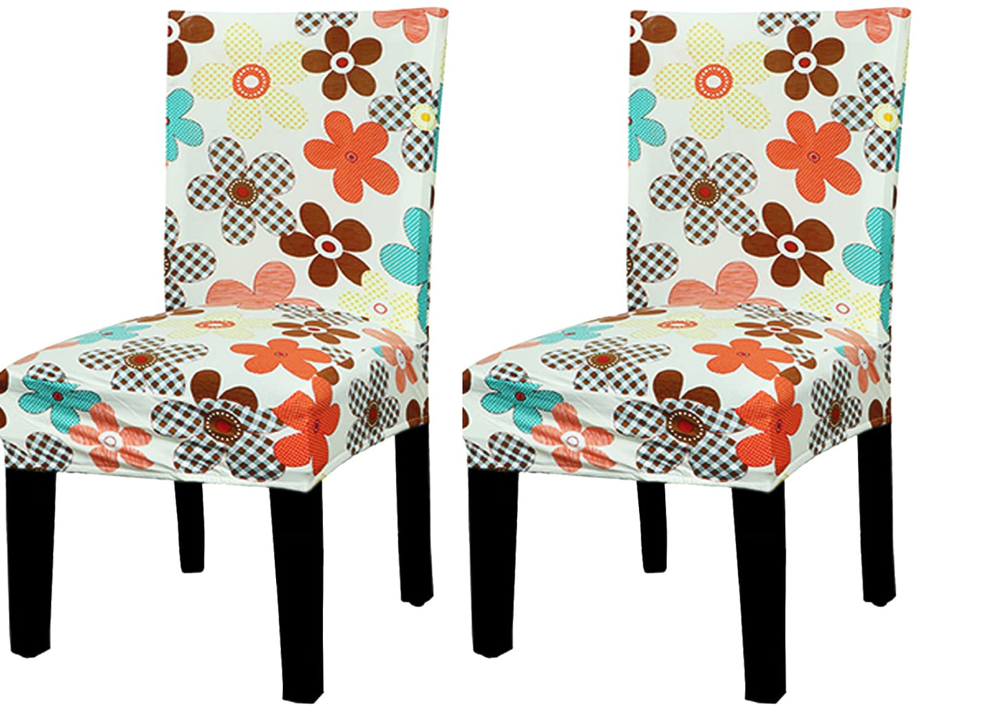 Printed Chair Cover-Cream Bunch