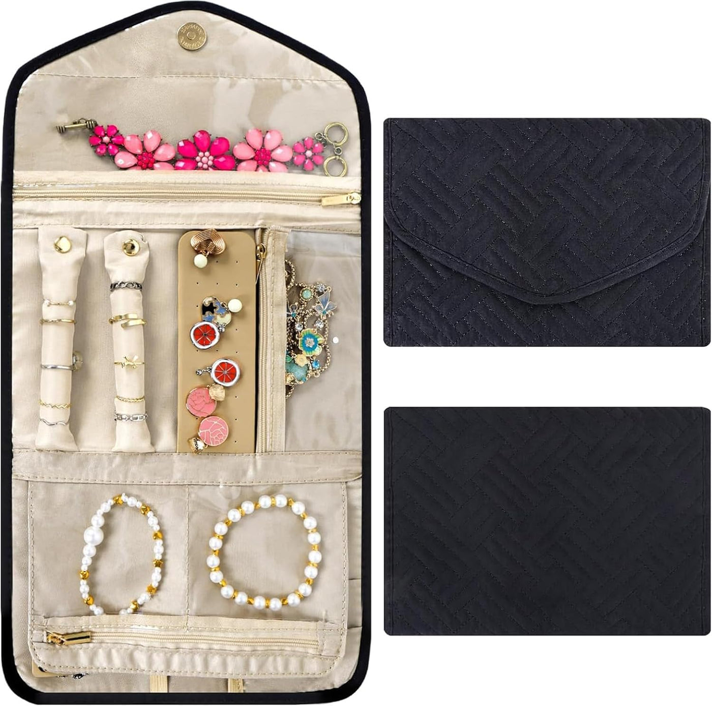 Foldable Travel Jewelry Storage Pouch